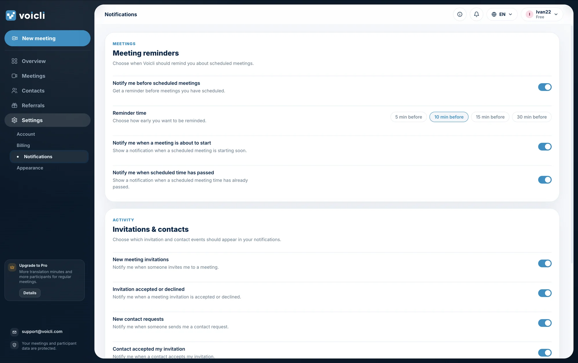 Voicli project screenshot 3